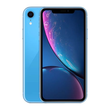 iPhone XR 128GB Certified Pre-Owned- Good Quality + NOVA-IL Case - Black and Blue